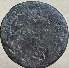 Emperor Octavian Augustus Roman Coin 19BC-14AD Colonia Patricia CR Counterstamp
