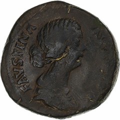 [#1274178] Faustina II, Sestertius, 161-176, Rome, Bronze, F, RIC:1663