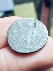 Diocletian AE Antoninianus Lyon AD 286-294, PAX,ODD, ISSUED UNDER CARAUSIUS? G+