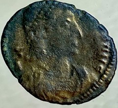 Genuine Ancient Roman Coin Battle Scene 348-350 AD Emperor Constantius II