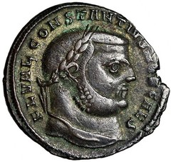 Constantius I Chlorus Follis “Genius of the Romans” Antioch Good Very Fine