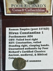 Divus Constantine 1 The Great! 337AD Posthumous Memorial Issue AE4 CB91