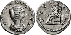 Julia Domna, Augusta, 193-217. Denarius (Silver, 17 mm, 3.14 g, 6 h)
