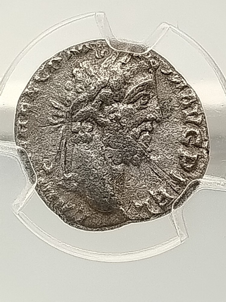 Roman Empire Commodus Ad 177 – 192 AR Denarius Coin In PNC Slab