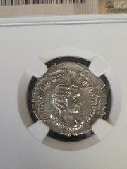 ROMAN.EMPIRE OTACILLIA SEVERA AR.DOUBLE DENARIUS SILVER NGC HIGH GRADE ANCIENT.