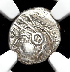 CELTIC, Central Gaul. Sequani. 1st Century BC. Quinarius, Q DOCI, NGC VF