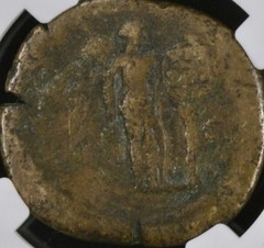 Large Emperor Marcus Aurelius Sestertius 161-180AD NGC Genuine Roman Coin