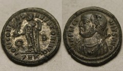 Licinius I 313 AD Jupiter Victory wreath Rare genuine Ancient Roman coin Cyzicus