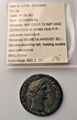 Domitian As 81-96 AD Ancient Roman Coin 28.5mm 9.8g