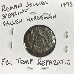 355AD-358AD Ancient Roman Coin Emperor Julian Iulianus Fallen Horseman Genuine