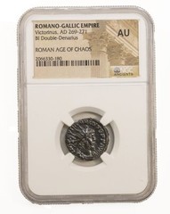 NGC ( AU )BI Double Denarius of Victorinus ROMANO-GALLIC EMPIRE NGC Antoninianus