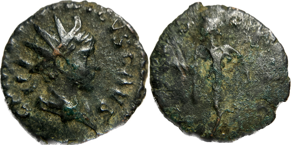 Tetricus II AE Antoninianus | 18mm, 3.6g | SPES AVGG | Nice Malachite!