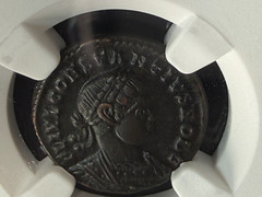 Constantius II BI Nummus NGC AU Roman Empire 337-361 Sharp Strike ArmyGlory Rev