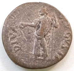 Ancient Roman Galba Silver Denarius Standing Figure Reverse AD 68-69