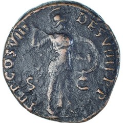 [#1173737] Coin, Domitian, As, 82, Rome, EF, Bronze, RIC:110