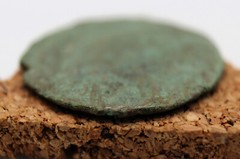 Roman Imperial | Honorius | AE3 | 395-401 | VIRTVS EXERCITI | Victory | Patina