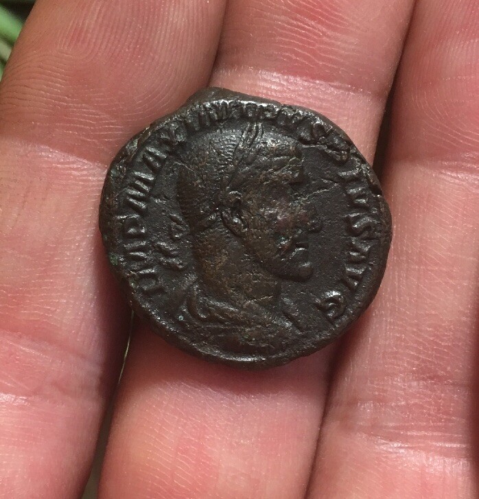 MAXIMINUS THRAX SCARCE Ancient Roman Coin AE As 236-237AD PROVIDENTIA RIC63 11g