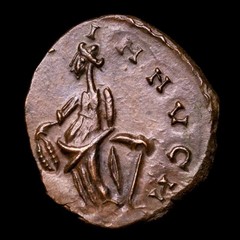 *Lucernae* Tetricus I Antoninianus LAETITIA AVG N Cologne 270-274 AD.