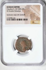 Roman Empire-Claudius II BI Double-Denarius 268-270AD NGC Ancients