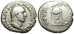 Rare Vitellius AR Denarius (69 AD) * The Twelve Caesars * Certified NGC