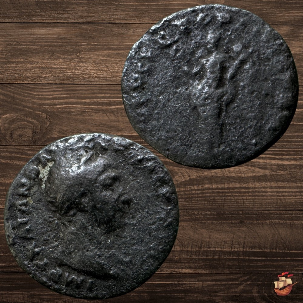 Roman Empire coin – TRAJAN (98-117 AD) Silver Denarius to identify #t202