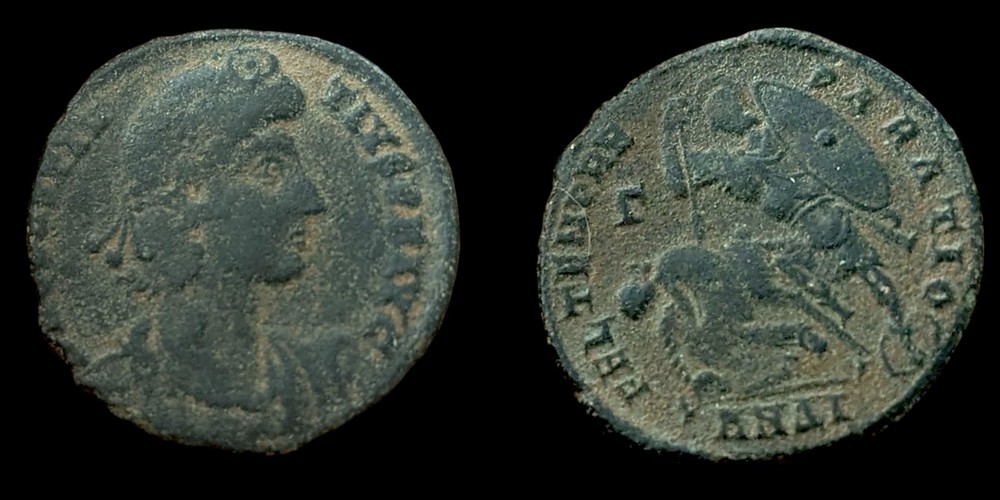 Constantius II, 337-361 “Soldier Spearing Fallen Horseman” Antioch Mint Wow Grad