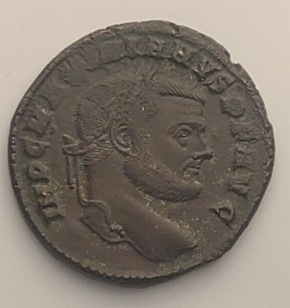 286-305 AD Roman Imperial Maximianus Moneta Ticinium Bronze AE1 Follis