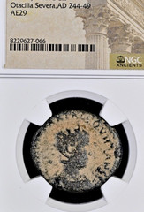 Roman Empress Otacilia Severa Coin 244AD-249AD NGC Genuine Certified 29mm Bronze