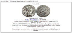 PROBUS Original 276AD Authentic Ancient Roman Coin of Tripolis JUPITER i65168