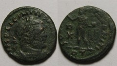 Licinius I Follis Rome 314 AD Sun God Sol Globe RARE Original Ancient Roman coin