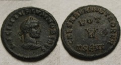 Licinius II Thessalonica mint 318AD Rare genuine Ancient Roman coin