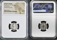 Roman Empress Faustina Sr Silver Denarius Coin 138AD-140AD NGC Genuine Very Nice