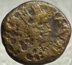 27BC-14AD Fortuna Neptune Coin Roman Province Baetica Carteia Augustus Scarce