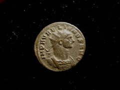 AURELIAN. AD 270. ANTONINIANUS. Tripolis. RESTITUTORI ORBIS. Aurelian, woman. +