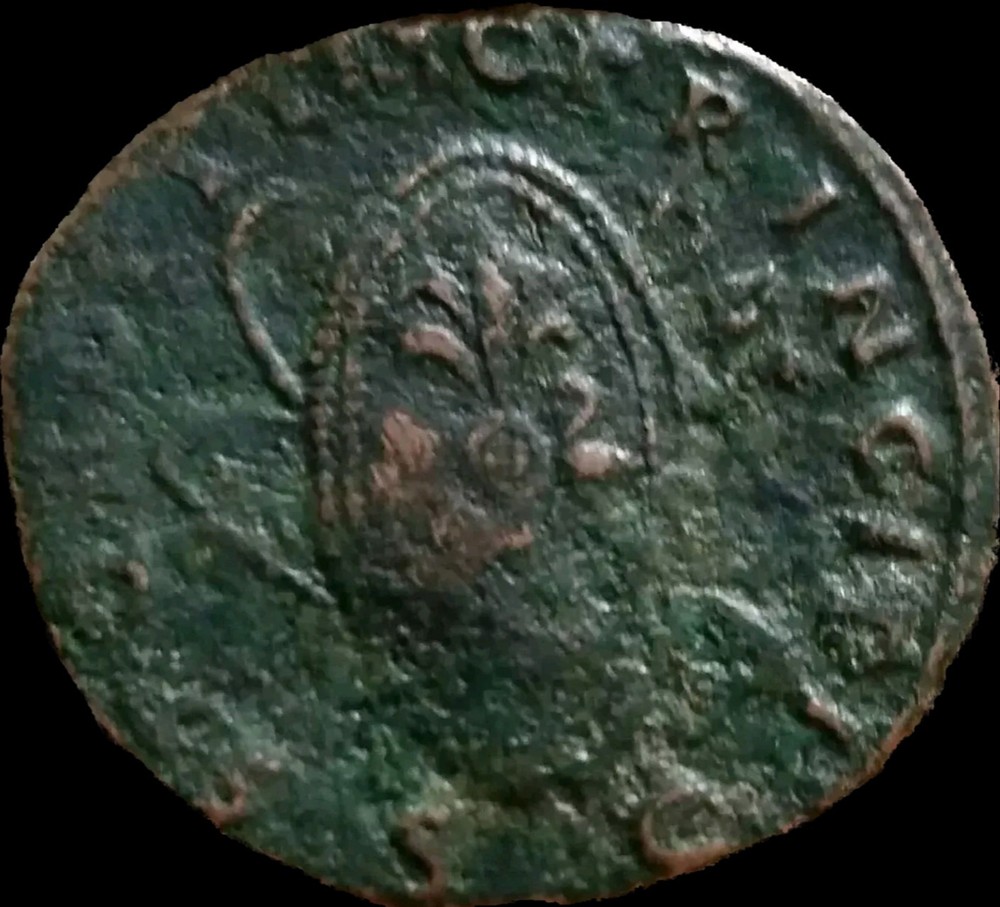 Trajan 98-117 AD .AE AS Oval SHIELD . Rome .Cr 103-111 AD. Roman Empire. Rare