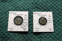 Gratian A.D. 367-383 Ancient Roman 2 Coin Set