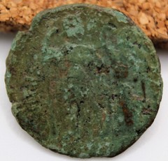 Roman Imperial | Honorius | AE3 | 395-401 | VIRTVS EXERCITI | Victory | Patina