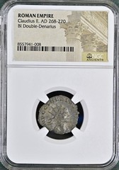Genuine Ancient Roman Coin Emperor Claudius II Gothicus 268-270 AD NGC Certified