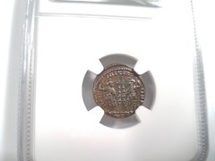 Constantine II Roman Empire BI Nummus AE3/4 NGC XF Ancient Epfig Hoard Pedigree