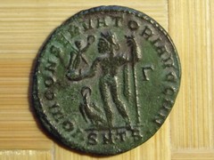 Licinius I, AE Follis.308-310 AD, ANCIENT ROMAN IMPERIAL COIN ,cleaned