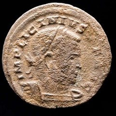 *Lucernae* Licinius I Follis GENIO POP ROM T F / PTR (3932) Trier 308-324 AD.