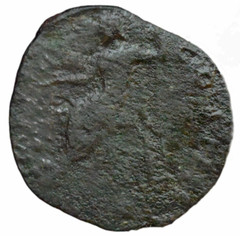 RARE MARCUS AURELIUS ROMAN DUPONDIUS COIN ROMA -COUNTERMARK MARK – 25MM 11GRAMS