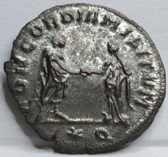 ROME Ancient AE Antoninianus AURELIAN Concordia Siscia XF UNLISTED? RIC 216 #A62