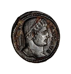 Roman Imperial Campgate Castle SMNA Constantine I Nicomedia, 328-329 AD Follis