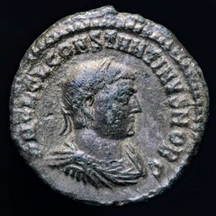 *Lucernae* Constantine II Follis PROVIDENTIAE CAESS, Jupiter Nicomedia 317 AD.
