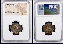 Beautiful Empress Faustina Jr Ancient Roman Coin 147-175AD As NGC Certified
