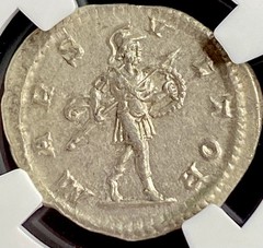 Emperor Severus Alexander 222-235 AD NGC Graded Ancient Silver Roman Denarius XF