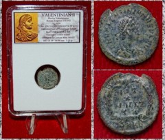 Ancient Roman Empire Coin VALENTINIAN II Wreath VOT X MVLT XX Cyzicus Mint