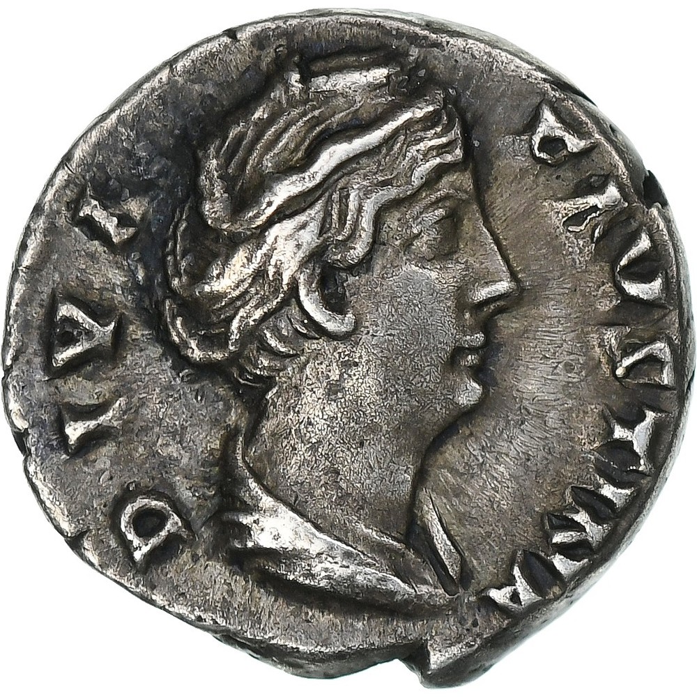 [#1271827] Diva Faustina I, Denarius, 141, Rome, Silver, AU, RIC:362