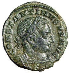 Constantine I The Great “Sol Holding Whip” Londinium (London) Good Very Fine